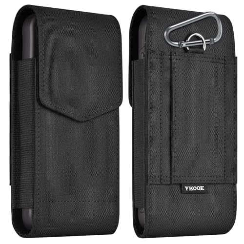 ykooe Phone Holster for iPhone 12-16 Pro Max Galaxy S20-S26 Plus/FE - color: Black, size: Large