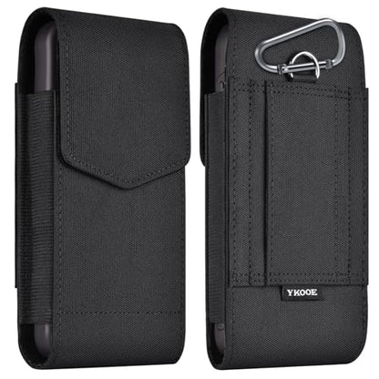 ykooe Phone Holster for iPhone 12-16 Pro Max Galaxy S20-S26 Plus/FE - color: Black, size: Large