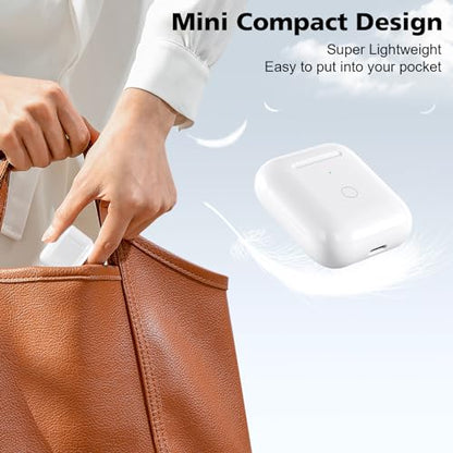 Wireless Charging Case Compatible with AirPod 1 2, Air Pods 1 2 Charger Case Replacement with Bluetooth Pairing Sync Button, No Earbuds,White - color: Air Pod Charging Case
