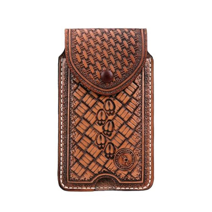 Leather Cell Phone Belt Holster EDC Case Fit for iPhone 17 16 15pro,Pixel