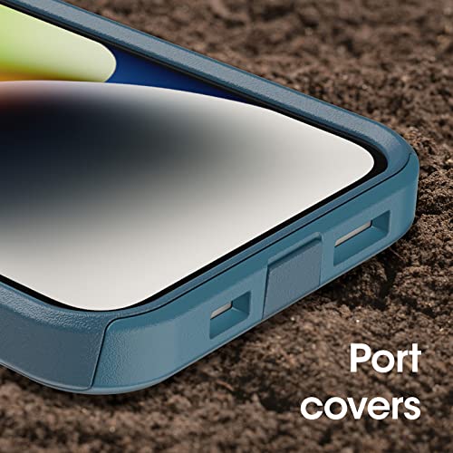 OtterBox iPhone 14 & iPhone 13 Commuter Series Case - DONT BE BLUE (Blue), slim & tough, pocket-friendly, with port protection - color: Blue