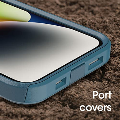 OtterBox iPhone 14 & iPhone 13 Commuter Series Case - DONT BE BLUE (Blue), slim & tough, pocket-friendly, with port protection - color: Blue