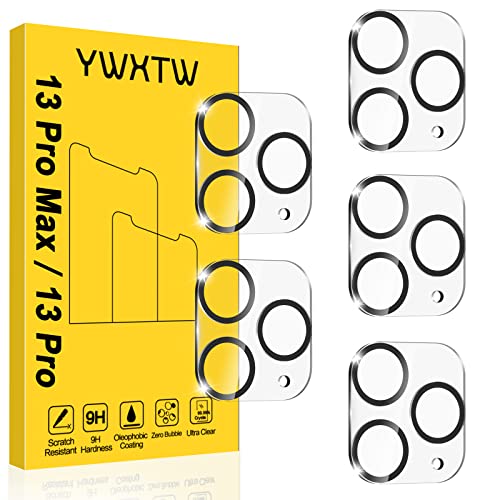 YWXTW [5 Pack Camera Lens Protector Compatible with iPhone 13 Pro Max 6.7" / 13 Pro 6.1" Tempered Glass, [Night Shooting Mode] Case Friendly, High Definition - color: Clear, size: iPhone 13 Pro/13 Pro Max