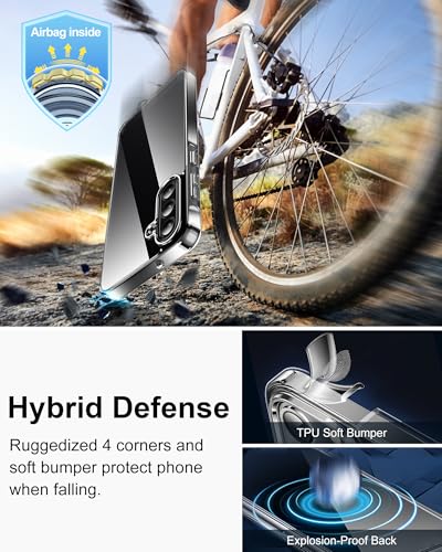 HOOMIL Case for Samsung Galaxy A17, Non-Yellowing, Drop Protection, Anti-Scratch Transparent Hard Back Phone Cover - Crystal Clear - color: Clear, size: A17 5G