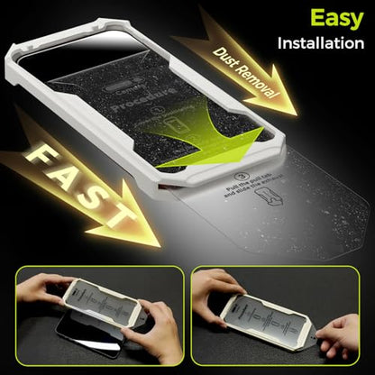 3-Pack Screen Protector for iPhone 16/15 with [Easy Pull] Installation Frame,9H Hardness Tempered Glass,Ultra Resistant, HD Clear, Bubble-Free, Case Friendly [Not for Pro/Plus Models] - size: iPhone 15/16 - 3 Pack