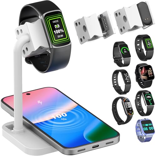 2-in-1 Universal Wireless Charging Dock - color: White Wireless Charging Dock