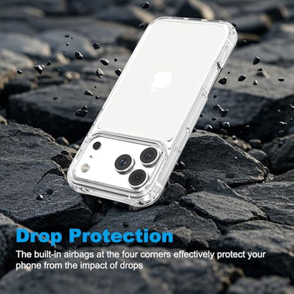for iPhone 17 Pro Max Clear Bumper Frame No-Back Case, Slim Fit Ultra-Light Anti-Yellowing Transparent Protection Heat Dissipation Bezel Phone Cover Case 6.9" 2025 - color: Clear, size: iPhone 17 Pro Max