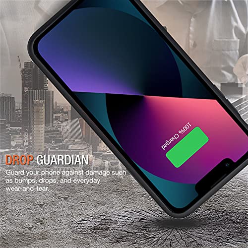 Battery Case for iPhone 13, Enhanced 7000mAh Ultra Thin Portable Protective Smart Charging Case Support Carplay Compatible with iPhone 13 (6.1 inch) Rechargeable Extended Battery Charger Case (Black) - size: iPhone 13-7000mAh