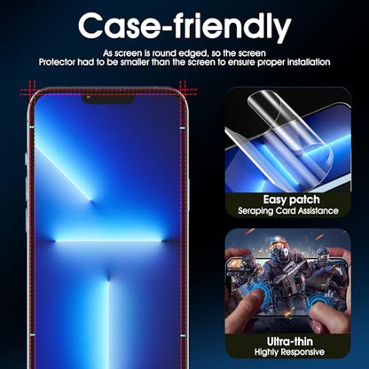 3 Pack for iPhone 13/13 Pro Screen Protector Flexible Soft - size: iPhone 13/iPhone 13 Pro