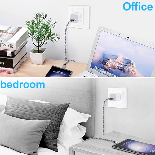 5V 1A Power Adapter Fast Charging Block for Samsung Galaxy A17/A16/A15/A14/S25 Ultra/S25/S24/S23/Z Flip 7 Z Fold 7,Single Port USB C Wall Charger Cube Box Power Adapter Android Phone Wall Plug Outlet - color: White
