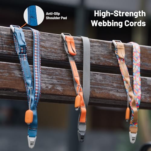 PGYTECH LinkGo Phone Strap, Quick Release Crossbody Lanyard & Lens Cloth - color: Webbing-bohemian
