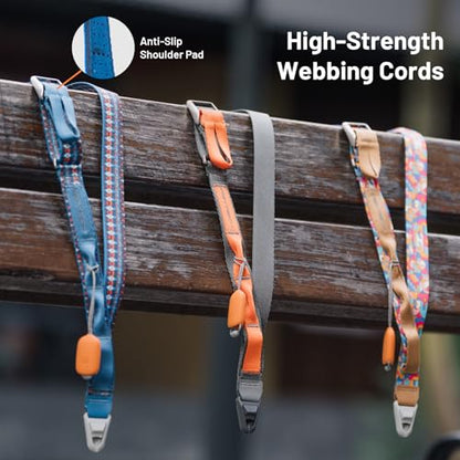 PGYTECH LinkGo Phone Strap, Quick Release Crossbody Lanyard & Lens Cloth - color: Webbing-bohemian