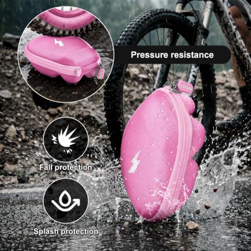 Casmilee Headphones Case Compatible with SHOKZ OpenRun Pro 2/1/Mini, OpenRun Standard/Mini, OpenMove, OpenSwim Pro, OpenSwim, Open-Ear Bone Conduction Sport Headphones, Travel Storage Only (Pink) - color: Pink