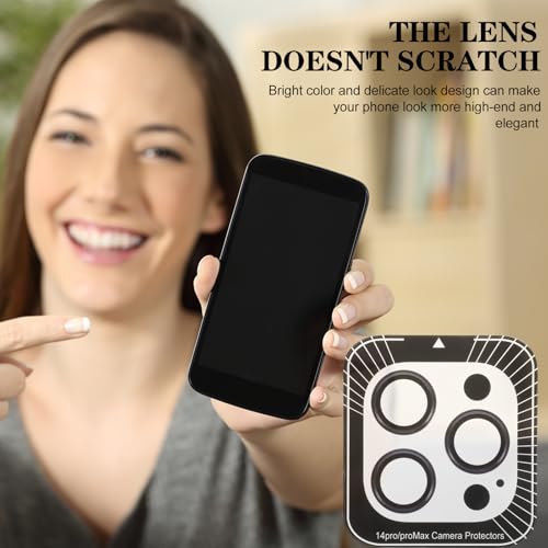 KOMBIUDA Tempered Lens Protector for Smartphone Scratch and Dust Resistant Camera Lens Film Dark Purple Protective Cover Practical Gift for Family and Friends