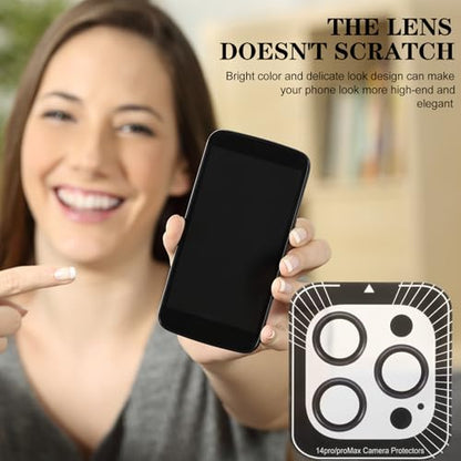 KOMBIUDA Tempered Lens Protector for Smartphone Scratch and Dust Resistant Camera Lens Film Dark Purple Protective Cover Practical Gift for Family and Friends