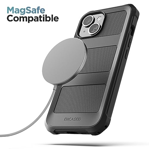 ENCASED Compatible with iPhone 15 Case - Military Grade Protection with 360 Rugged Full-Body Coverage (iPhone 15) Black - size: iPhone 15