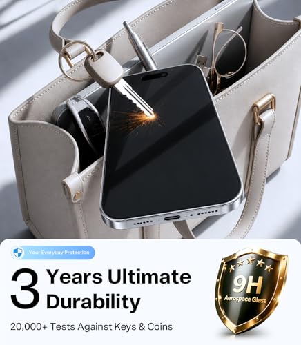 TORRAS SunView AR for iPhone 17 Pro Screen Protector, 6.3", 2-Pack | Anti-Reflective, Anti-Glare, Sunlight Use, Borderless Full Coverage, Military-Grade 9H Tempered Glass, For Bright-Light - size: iPhone 17 Pro（6.3 inch）