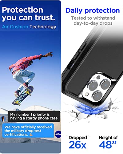 AICase for iPhone 13 Pro Max/iPhone 12 pro max Case,Heavy Duty Protective Phone Case Military Full Body Protection Shockproof/Dustproof/Drop Proof Rugged Durable Black - color: Black2
