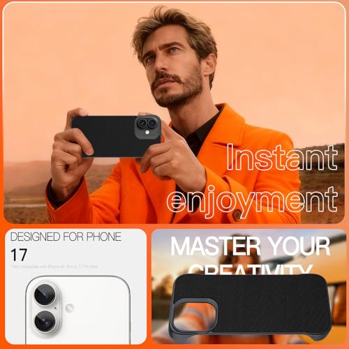 Phone Case Crafted for iPhone 17 Pro,Black - color: Black, size: iPhone 17