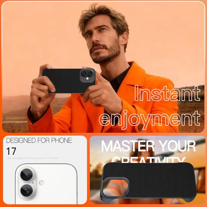 Phone Case Crafted for iPhone 17 Pro,Black - color: Black, size: iPhone 17