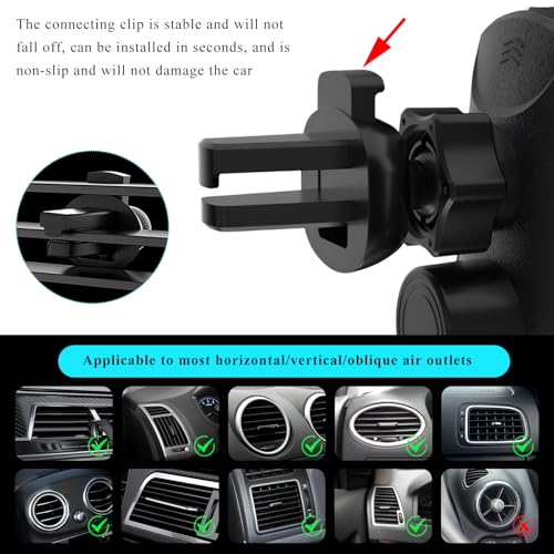 Sun Walker Wireless Car Charger Mount, Electric Induction 15W Fast Charging Bracket Air Vent Phone Holder, Auto-Clamping Wireless Charger Vent Mount Compatible with Most Smartphones (Silver) - color: Silver