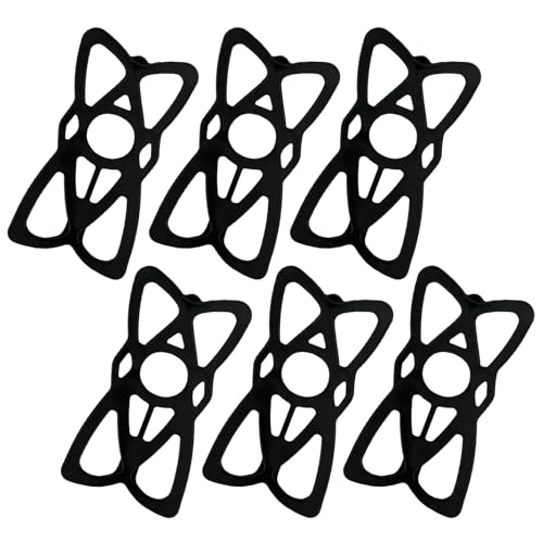 6 PCS Motorcycle Phone Mount Tether, Elastic Silicone Cellphone Holder X-Web Grip Security Band, Nonslip Smart Phone Handlebar Strap for Motorcycles Bikes Scooters - color: 6 PCS