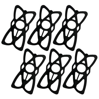 6 PCS Motorcycle Phone Mount Tether, Elastic Silicone Cellphone Holder X-Web Grip Security Band, Nonslip Smart Phone Handlebar Strap for Motorcycles Bikes Scooters - color: 6 PCS