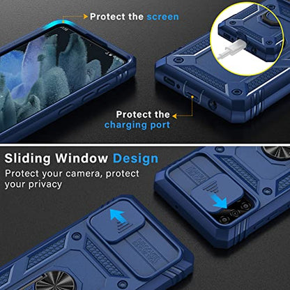 PASNEW Blue Case for Samsung Galaxy S21 Ultra,6.8 inch - color: Blue, size: Galaxy S21 Ultra (6.8 inch)
