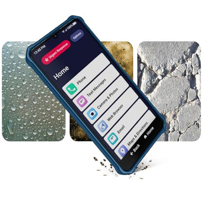 BELTRON Phone Case for Jitterbug Smart 4, Slim Industrial Strength Protective Grip Case with Reinforced Technology for TCL 40XL / Lively Jitterbug Smart4 (Blue) - color: Blue