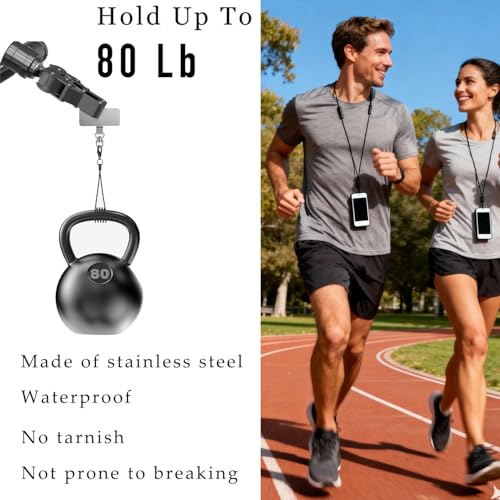 20 Pack Stainless Steel Phone Tether Tab for Lanyard & Strap - style: Rotatable