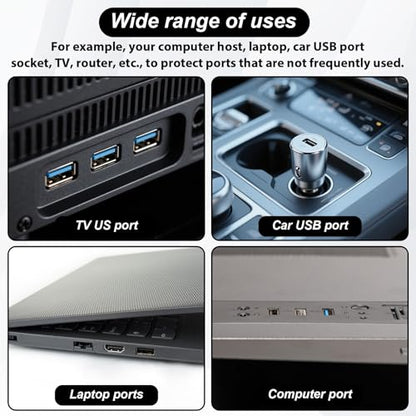 55Pcs USB Port Caps Silicone USB Port Cover Protector Dust Plug