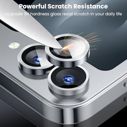 WSKEN for Z Flip 7 Camera Lens Protector Case Cover - Anti Reflective - color: Silver