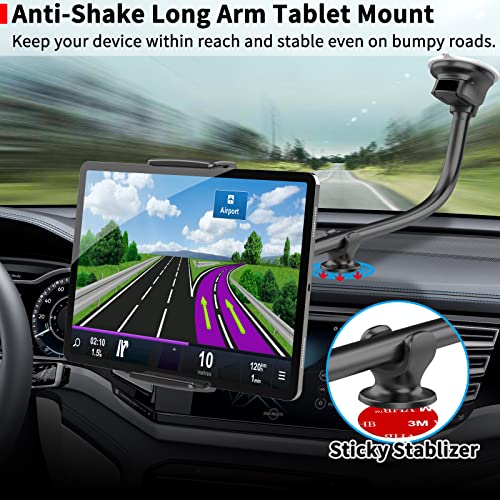APPS2Car Tablet Car Mount Holder for iPad Truck Holder Long Arm Extension - style: 1st Generation