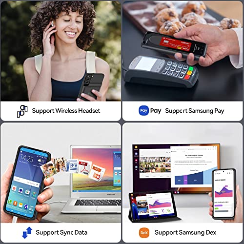 LVFAN 4700mAh Backup Portable Charger Phone Case for Samsung Galaxy S22 | 6.1" Fast Wireless Charging External Portable Charge Case