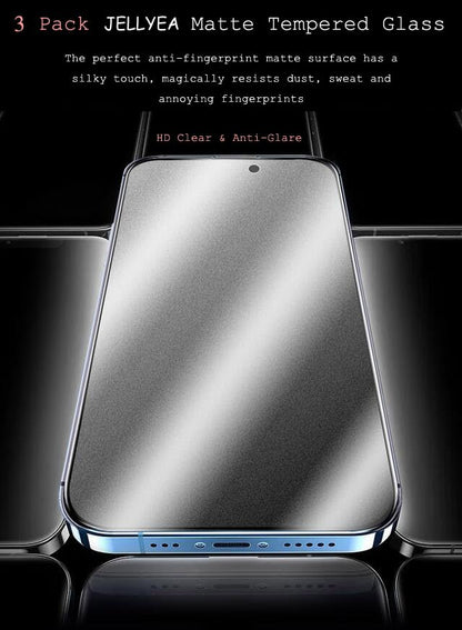 3 Pack Matte Tempered Glass for iPhone 14 Pro Matte Screen Protector | Anti-Glare Anti-Fingerprint Anti-Scratch Case Friendly Bubble Free for Apple iPhone 14 Pro,6.1" - size: iPhone 14 Pro - 6.1”