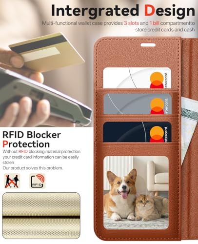 OCASE for Samsung Galaxy S26 Detachable Wallet Case with Card Holder, [2 in 1] PU Leather Flip Folio Case with RFID Blocking Stand Wrist Strap Shockproof Phone Cover 2026, Litchi Brown - color: Litchi Brown, size: Samsung Galaxy S26