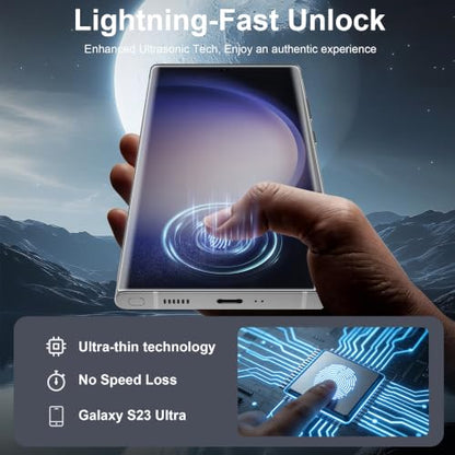 2+2 Pack for Samsung Galaxy S23 Ultra Screen Protector, PET Film - size: 6.80-inch