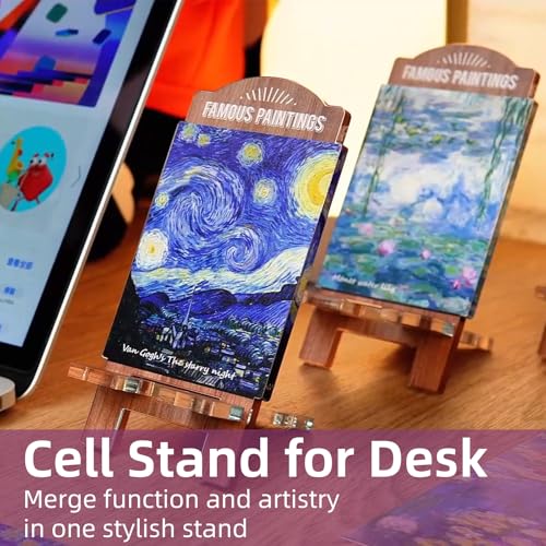 Creative Masterpiece Painting Board Phone Stand for Stylish Desktop Display – Complete Set of Acrylic Decorations, Ideal Gift Option! (Transparent - Motivational Message) - style: Transparent - Motivational Message