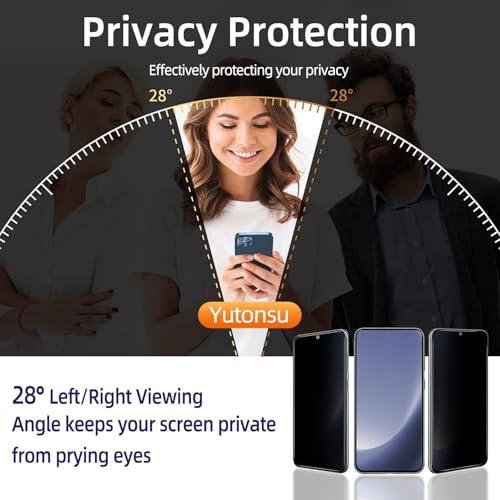 2 Pack Privacy Screen Protector for Samsung Galaxy S23 Plus