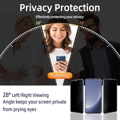 2 Pack Privacy Screen Protector for Samsung Galaxy S23 Plus