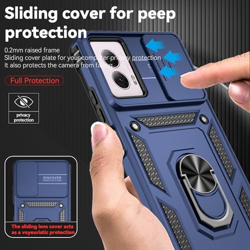 SunStory for Motorola Moto G Power 5G 2024 Case with Kickstand,Blue - color: Blue