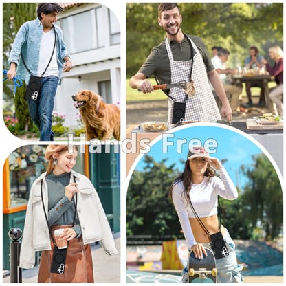 for S23 Case with Crossbody Lanyard, Compatible with MagSafe, Magnetic Case with Adjustable Neck Strap, Silicone Phone Cover for Samsung Galaxy S23 Black - size: Galaxy S23