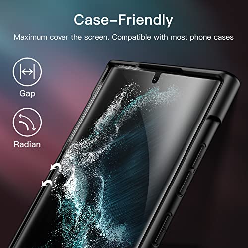 JETech TPU Screen Protector for Samsung Galaxy S22 Ultra, 2+2 Pack - size: Galaxy S22 Ultra