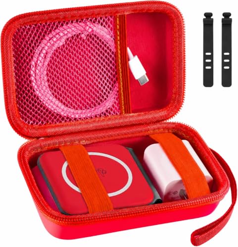 ANKHOH Travel Case for Iseyyox/for RTOPS/for QUZUDN 3 in 1 Wireless Charger - color: Red