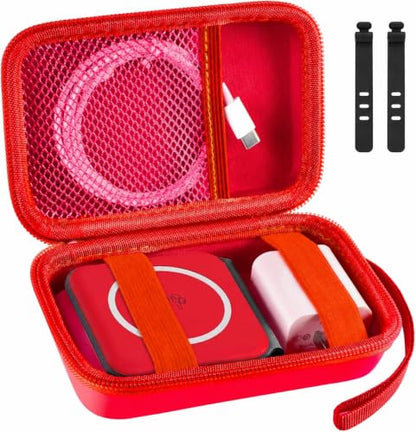 ANKHOH Travel Case for Iseyyox/for RTOPS/for QUZUDN 3 in 1 Wireless Charger - color: Red