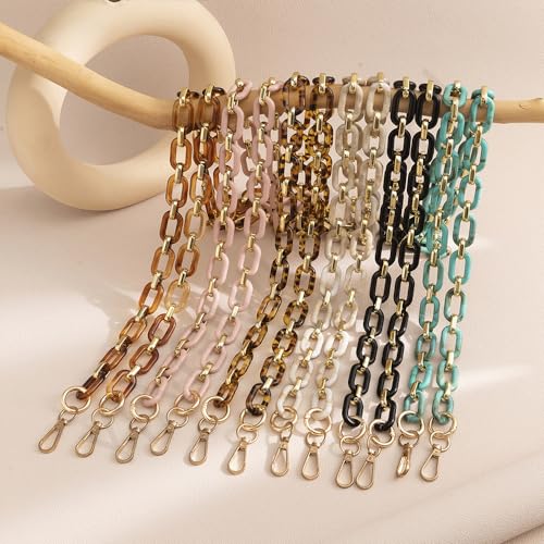 Phone Crossbody Chain Cell Phone Lanyard,Acrylic Shouder Strap Universal Cellphone Chain Strap with Tether Patches Compatible with Most Phones Bag Purse - color: K