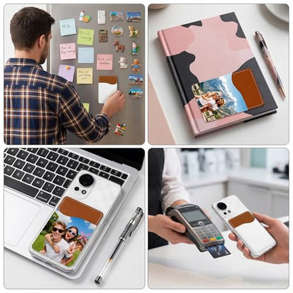 25 Pcs Sublimation Blank Phone Wallet PU Leather Phone Card Holder Transfer