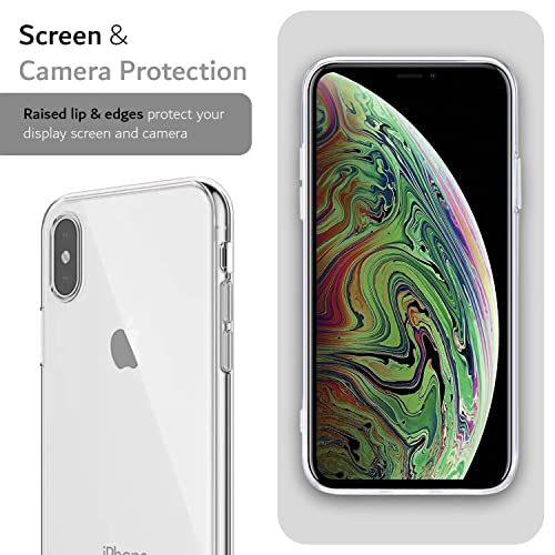 TUDIA Ultra Slim Soft Silicone Compatible with iPhone X Cases (Clear, iPhone X & XS) - color: Clear, size: iPhone X & XS