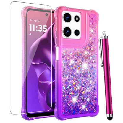 for Moto G 2025/2026 Case, Moto G Play 2026 Phone Case, Pink Purple - color: Pink Purple