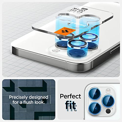 Spigen Camera Lens Protector for iPhone 15 Pro Max,15 Pro,14 Pro Max,14 Pro - color: Silver - iPhone 15 series